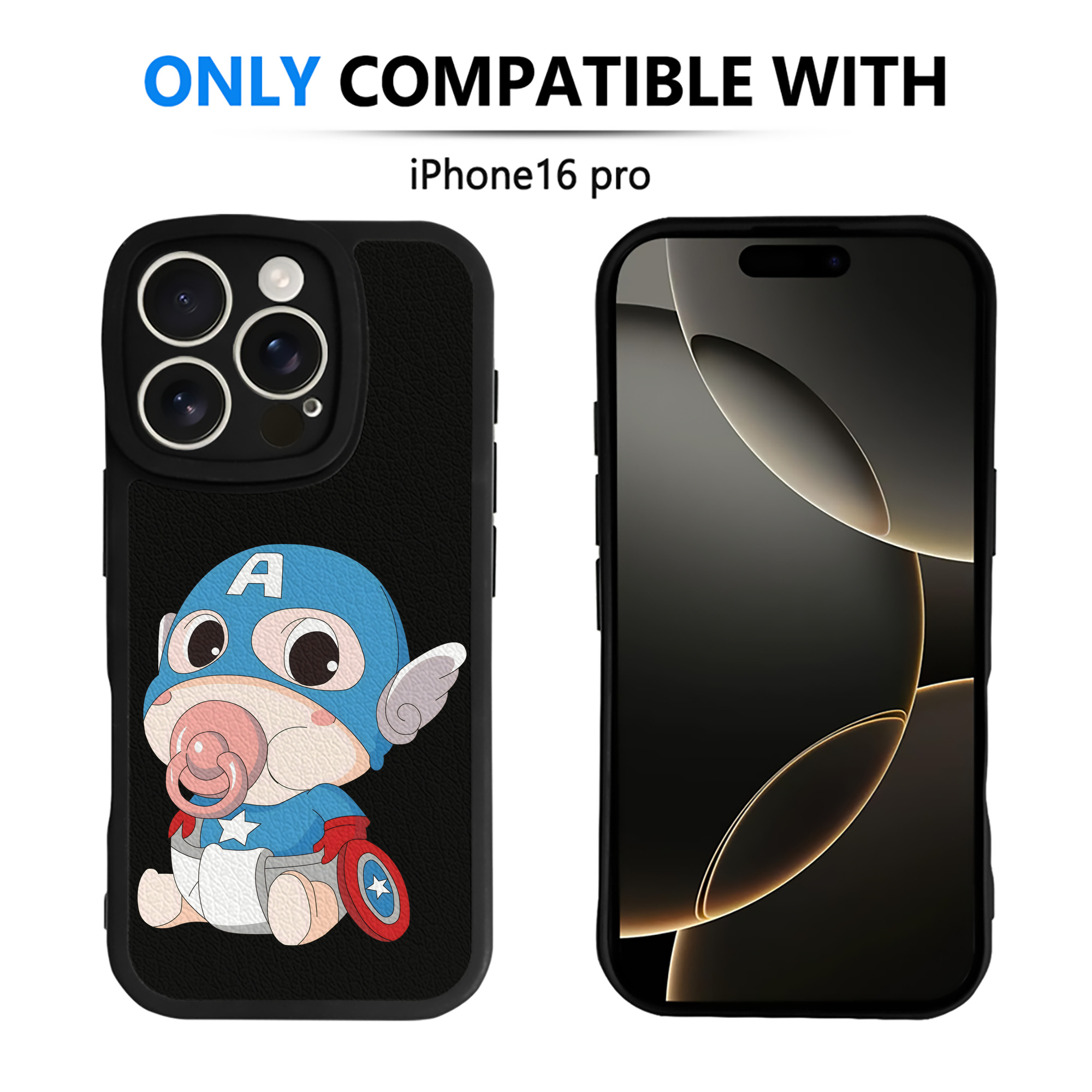 （画像用） アベンジャーズ The Avengers 【iPhone 16シリーズ対応】シリコンスマホケース（レザー調） 材質：シリコン